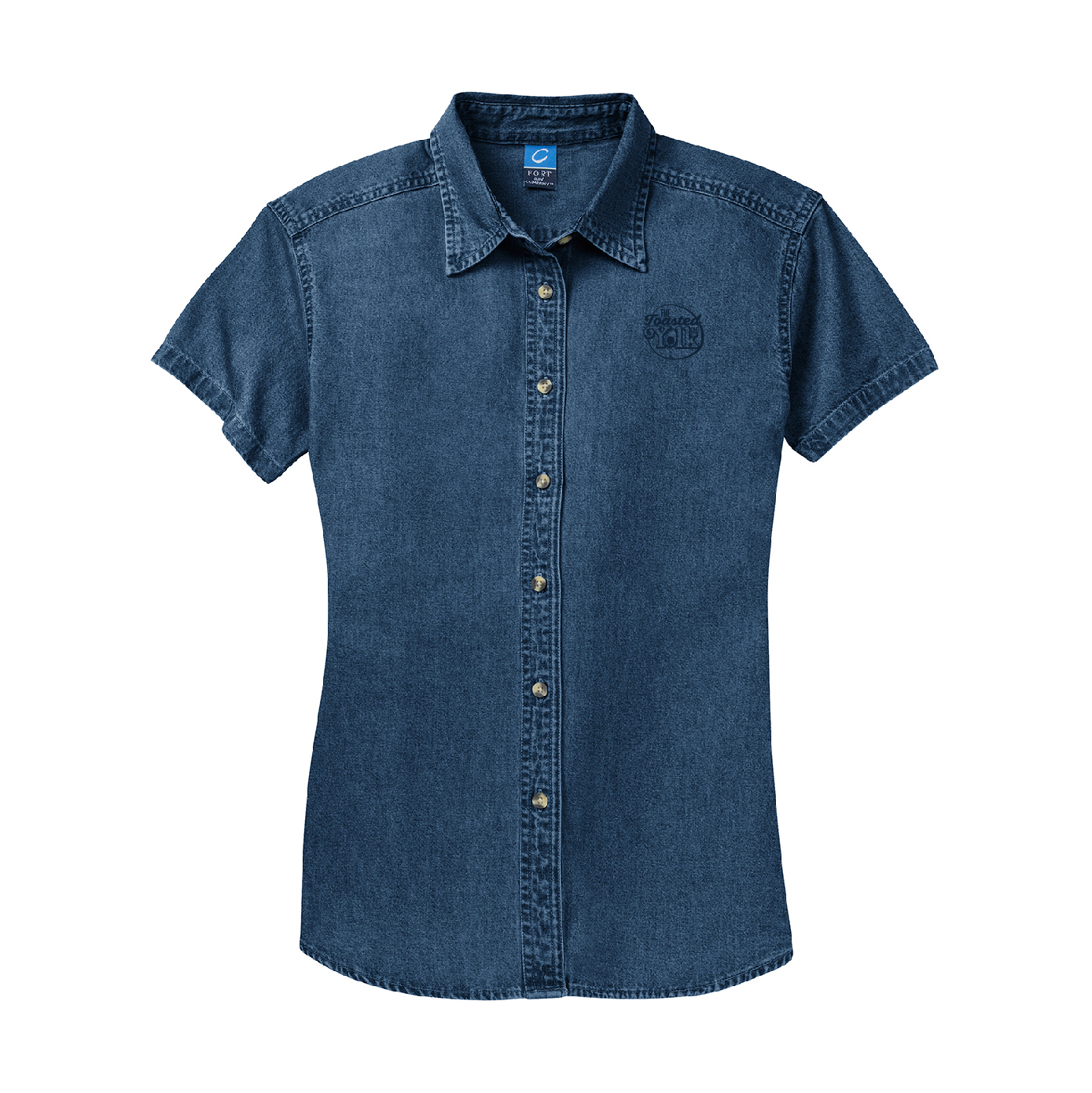 Port & Company - Ladies Short Sleeve Denim Shirt