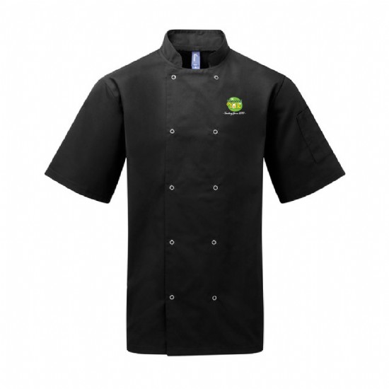 Artisan Collection Unisex Studded Short Sleeve Chef's Jacket #2