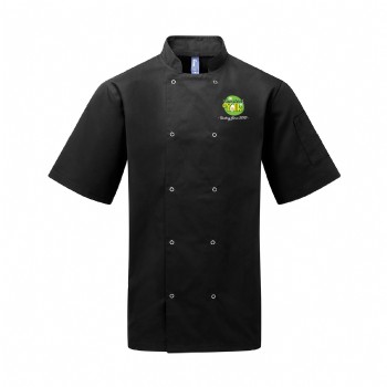 Mimix Short Sleeve 10 Button Chef Coat with OilBlock